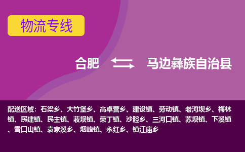 合肥到马边彝族自治物流公司_合肥到马边彝族自治物流专线_合肥至马边彝族自治货运公司