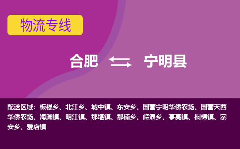 合肥到宁明物流公司_合肥到宁明物流专线_合肥至宁明货运公司