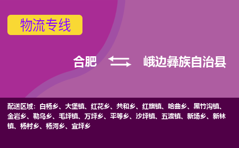 合肥到峨边彝族自治物流公司_合肥到峨边彝族自治物流专线_合肥至峨边彝族自治货运公司