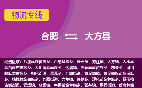 合肥到大方物流公司_合肥到大方物流专线_合肥至大方货运公司