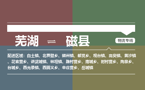 芜湖到磁县物流专线_芜湖到磁县物流公司_芜湖至磁县货运专线