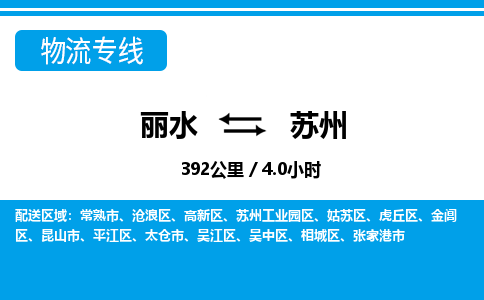 丽水到苏州货运公司_丽水到苏州货运专线